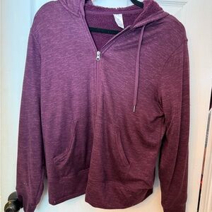 Unk Women's Purple Zip-Up Cardigan